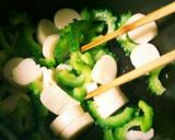 ゴーヤとほぼホタテのバター醤油炒め作り方6写真