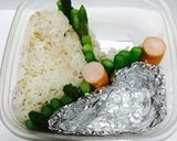 塾弁　物質の三態・状態図カレー弁当作り方7写真