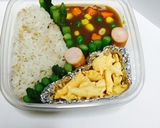 塾弁　物質の三態・状態図カレー弁当作り方9写真