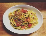 パクチーたっぷりキーマカレーうどん作り方4写真