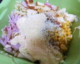リンゴとマカロニのチーズ風味サラダ作り方4写真
