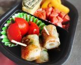 竹輪の大葉豚肉巻き(焼き)作り方4写真