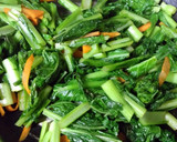 からし菜とサバ缶の簡単炒め作り方1写真