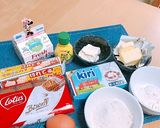 絶品！ロータスクッキーでチーズケーキ！作り方1写真