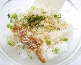 簡単！おにぎり☆枝豆と梅胡麻のピリ辛七味作り方1写真
