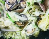 簡単！膵炎＆肝機能にあさりのキャベツ炒め作り方3写真