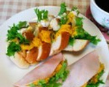 かぼちゃとくるみのカフェ風サラダ作り方18写真
