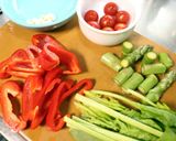 鯵とグリーンパスタ作り方5写真