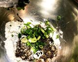 深谷ねぎの天ぷらミルフィーユで卵焼きなん作り方1写真