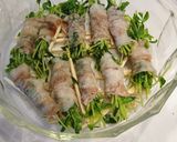 豆苗の肉巻き（もやし）レンジ蒸し作り方3写真