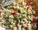 とんこつ醤油レタストマト炒飯！作り方7写真