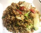 とんこつ醤油レタストマト炒飯！作り方9写真