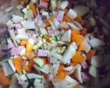 端っこ野菜の豆乳スープ作り方2写真