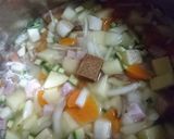 端っこ野菜の豆乳スープ作り方3写真