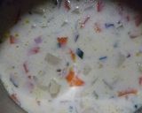 端っこ野菜の豆乳スープ作り方4写真