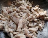ふっくら鶏むね肉と青梗菜の胡麻生姜炒め作り方6写真