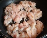 ふっくら鶏むね肉と青梗菜の胡麻生姜炒め作り方5写真