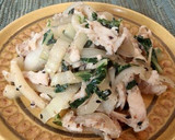 ふっくら鶏むね肉と青梗菜の胡麻生姜炒め作り方12写真