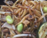 そぼろを使った鉄板焼きそば♫作り方5写真