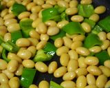 大豆とピーマンのバター醤油炒め♪作り方3写真