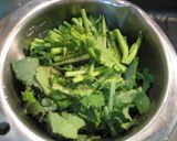 菜の花とえびのｲﾀﾘｱﾝｴｽﾆｯｸ炒め作り方1写真
