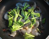 菜の花とえびのｲﾀﾘｱﾝｴｽﾆｯｸ炒め作り方4写真
