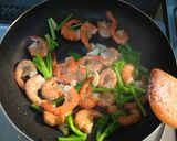 菜の花とえびのｲﾀﾘｱﾝｴｽﾆｯｸ炒め作り方5写真
