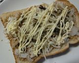 大葉香る❀玉葱黒酢の胡麻塩昆布トースト作り方4写真