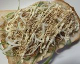 青海苔香る❀青葱の胡麻おかか和トースト作り方4写真