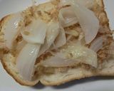 蒸し新玉葱の胡麻おかかカレートースト作り方4写真