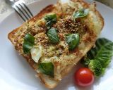 蒸し新玉葱の胡麻おかかカレートースト作り方6写真