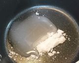 フライパンでカスタードプリン。作り方1写真