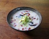 鶏白湯で漢方風雑炊作り方4写真