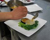 大和丸なすと大和まなの葛きりパスタ作り方5写真