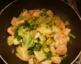 春野菜と鶏ささみのおかず炒め作り方4写真