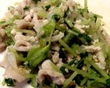 豆苗豚蒸し作り方5写真