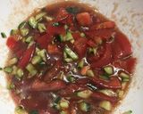 さっぱり野菜ソースの洋チキン丼作り方3写真