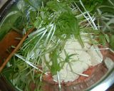 明太水菜豆腐作り方3写真