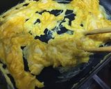 バター醤油♪おかかあおさ炒り卵ごはん作り方4写真