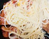 ベーコン＆トマトチーズソースのパスタ作り方4写真