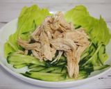 節約レシピ！鶏むね肉でバンバンジー作り方6写真