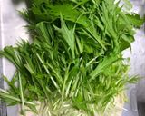 砂肝と水菜のスイートチリ炒め作り方1写真