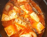 Staubでトマト缶とさんま缶と豆腐煮作り方12写真