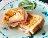 休日朝ごぱん☺クロックムッシュ風♥作り方9写真