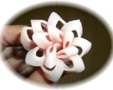 ハムの花は斜め切り～華やかな弁当隙間埋め作り方4写真