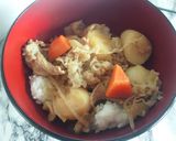 簡単お試メシシリーズ　肉じゃがぞうすい　作り方3写真