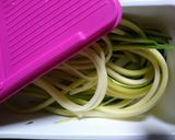 ズッキーニでトマトソースのパスタ風♪作り方1写真
