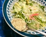 スープに擦り胡麻～♪♪作り方3写真