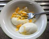 ゆで卵でエッグトースト作り方1写真