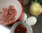 ミートオムレツ♪作り方1写真